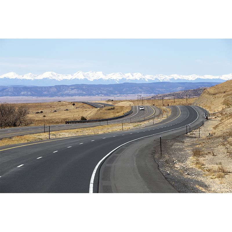 Whole Roadway Mural Wallpaper for Wall Decor Contemporary Girls Bedroom Wall Art