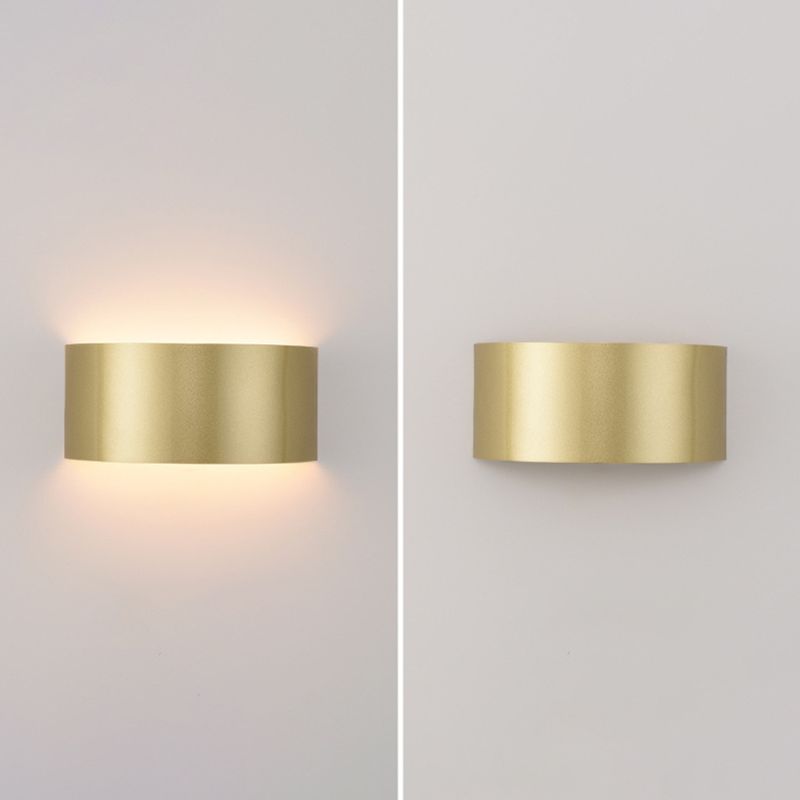 1-Light Geometric Sconce Modern Metal Sconce Light for Living Room