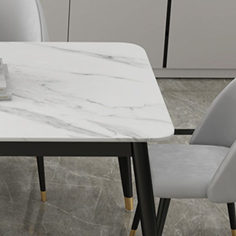 Glam 1/3/5/7 Pieces Dining Set Sintered Stone Dining Table for Home Use