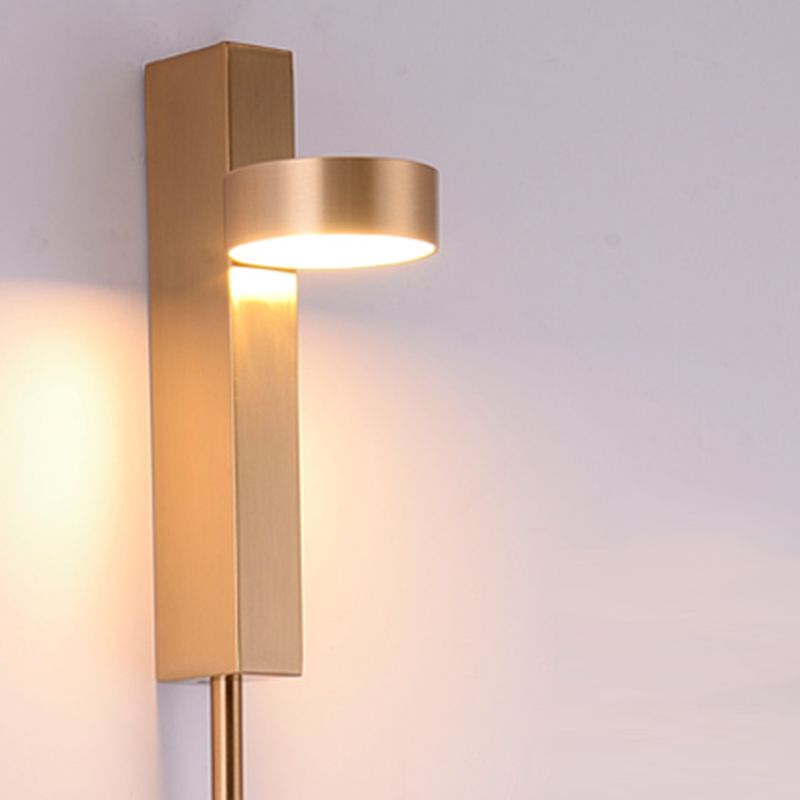 Modern Metal Rotatable Wall Light Geometric 8.5" High LED Wall Sconce for Living Room