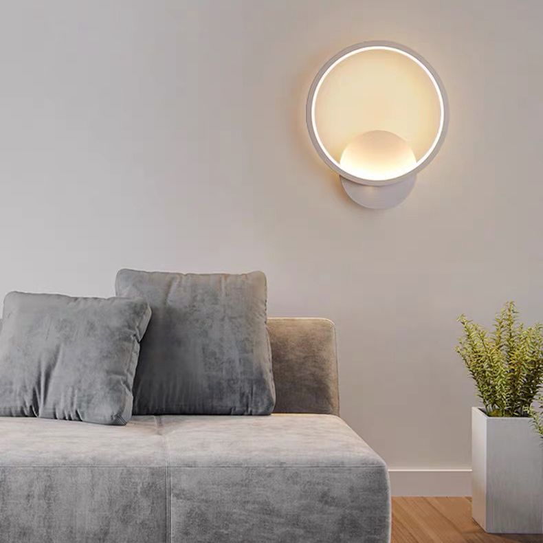 Moderne minimalistische stijl wand gemonteerd verlichtingsarmatuur metaal 1 lichte wandwanden voor slaapkamer