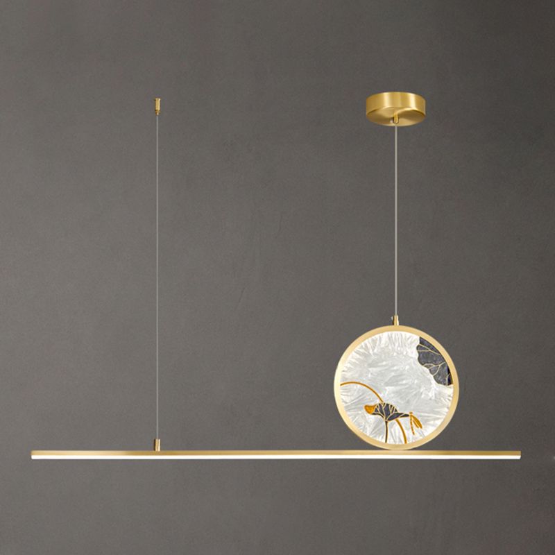 Contemporary Kitchen Pendant Lights Linear Island Pendant Lights Metal 2-Light