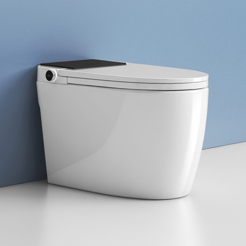 White Finish Floor Standing Bidet with Heated Seat Elongated Bidet