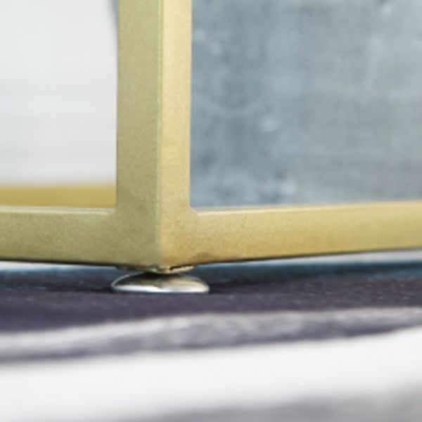 Metal Etagere Bookcase Scandinavian Open Back Bookshelf with Shelves