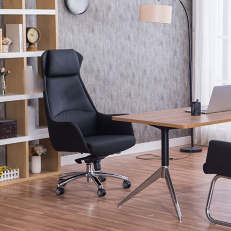 Modern Computer Task Chair Height-adjustable Office Chair with Upholstered