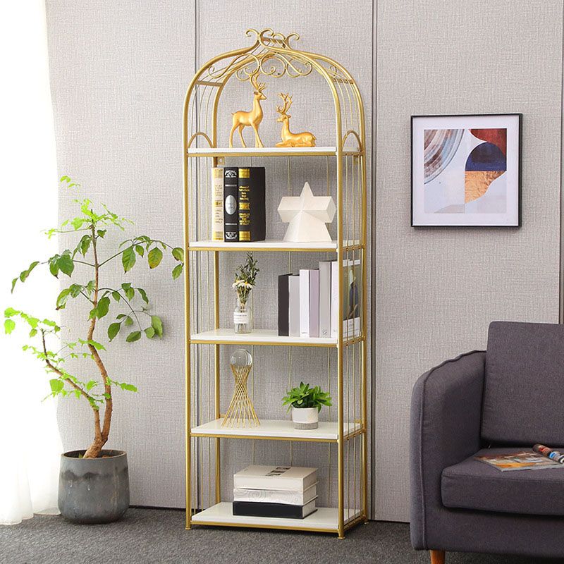 Metal Bookshelf Modern Etagere Bookcase Storage and Display Shelves