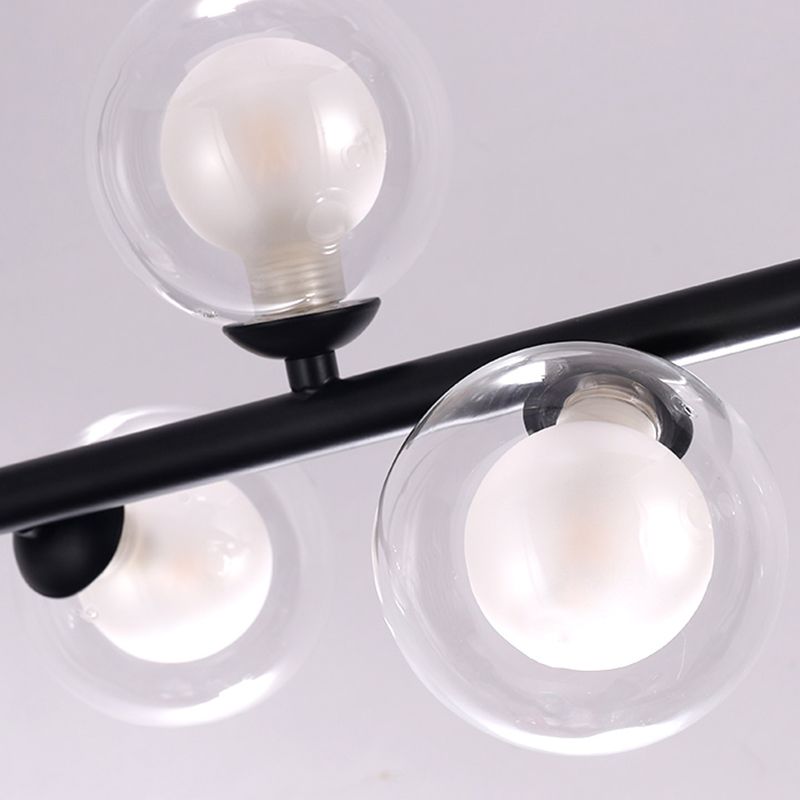 Islas contemporáneas Ligera simplicidad accesorio de iluminación colgante de vidrio para sala de estar