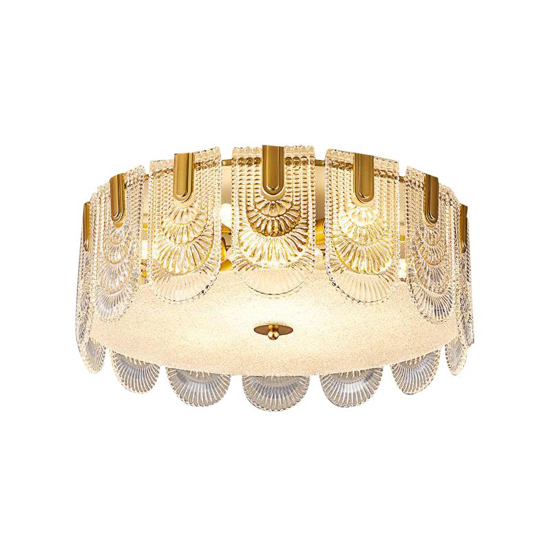 Nordic Ceiling Lamp Minimalist Glass Shade Flush Mount Light Fixture
