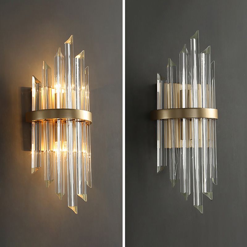 Postmodern Crystal Wall Light Geometric Shape Wall Sconce for Living Room