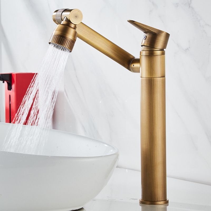 Vessel Sink Faucet Glam Style Single Lever Handle Faucets for Bathroom