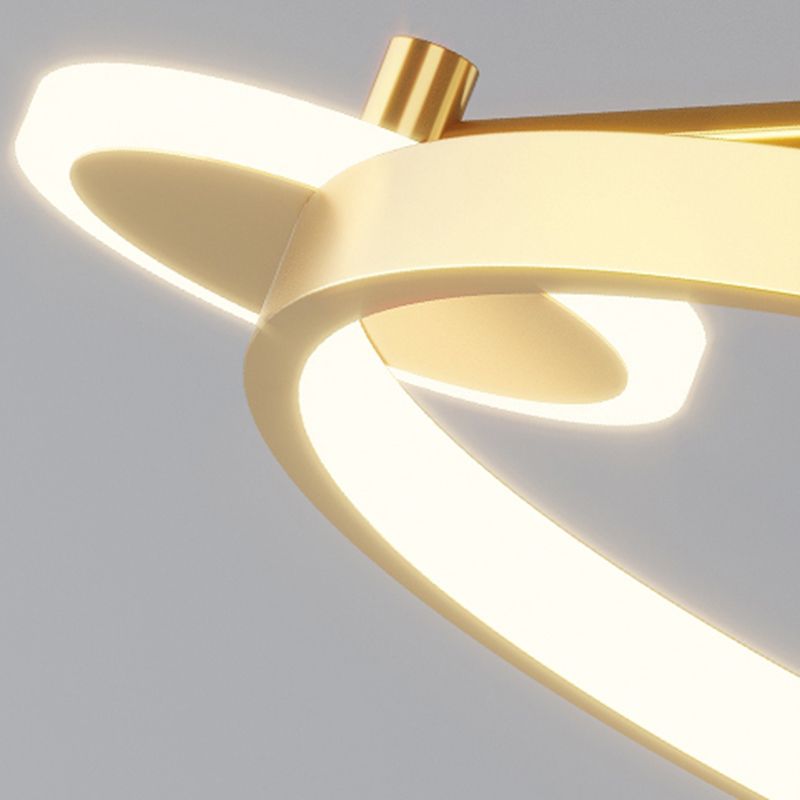 Luz de techo LED de estilo de techo de techo de círculo de metal