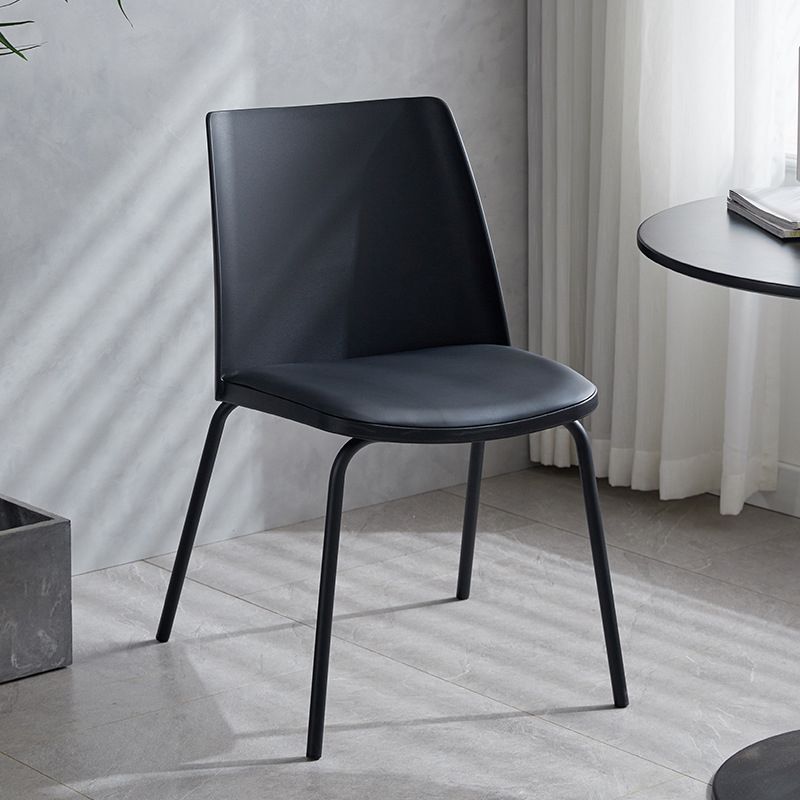 Contemporary Kitchen Dining Side Chair Home Metal Legs Chair