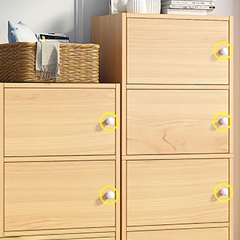 Contemporary Matte Finish Dresser Vertical Wood Storage Chest