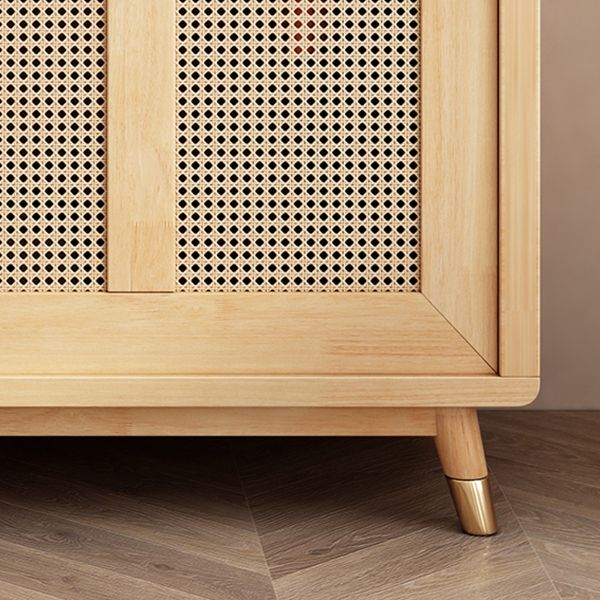 Rubberwood Wardrobe Closet Contemporary Sliding Wardrobe Armoire