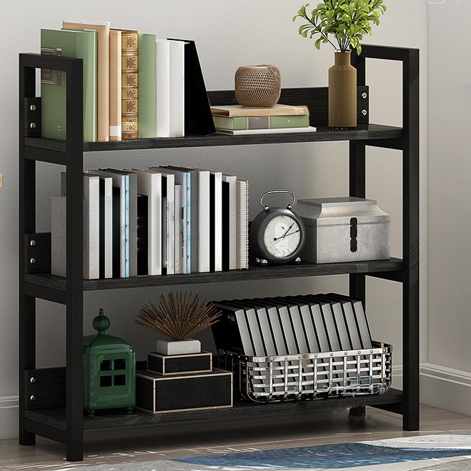 Open Multi-layer Bookshelf Modern Steel Wood Home Living Room Bookcase