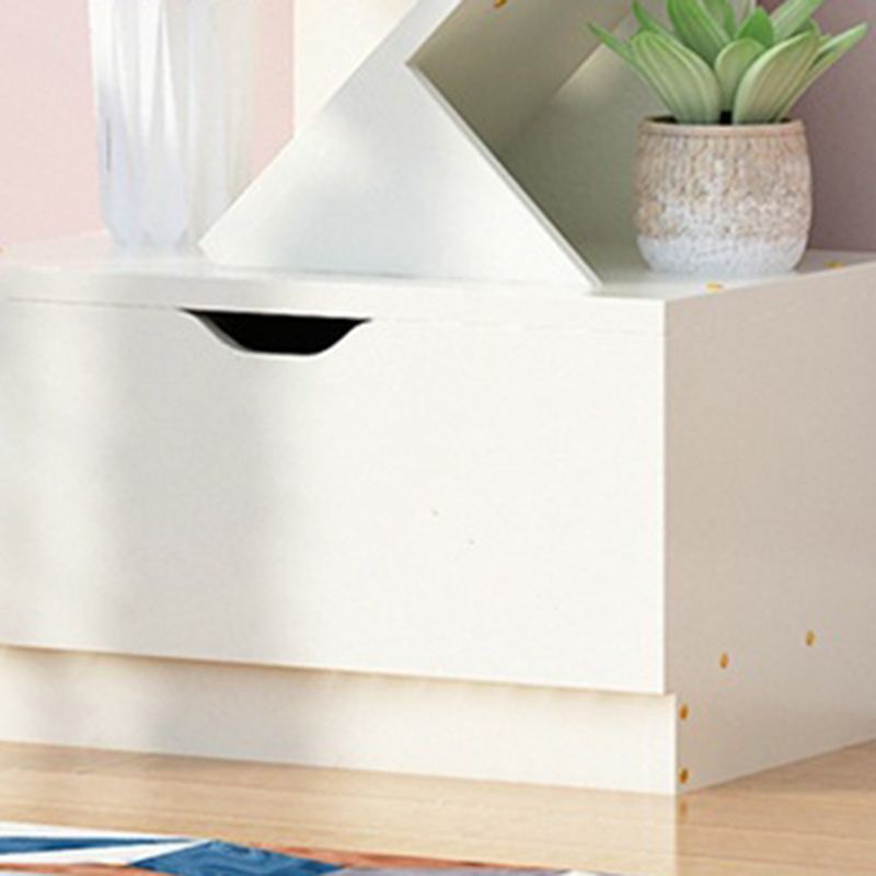 Scandinavian Style Shelf Bookcase Closed Back Bookcase for Office and Home