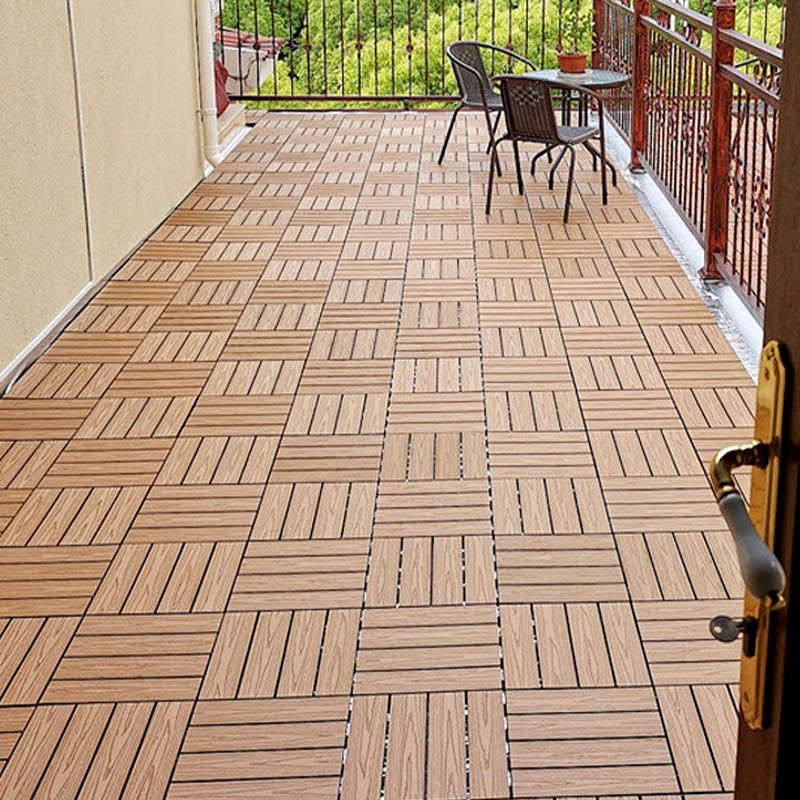 Classical Deck Tile Interlocking Wood Outdoor Flooring Flooring Tile