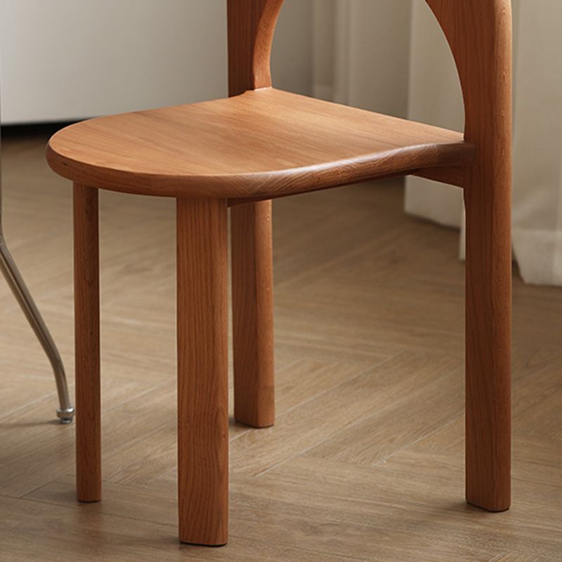 Industrial Style Side Chair Solid Wood Dining Chair for Living Room