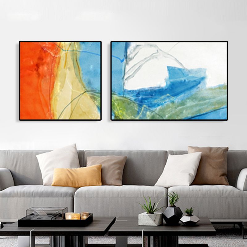 Canvas Multi-Piece Art Print Modern Abstract Painting Wall Decor for House Interior