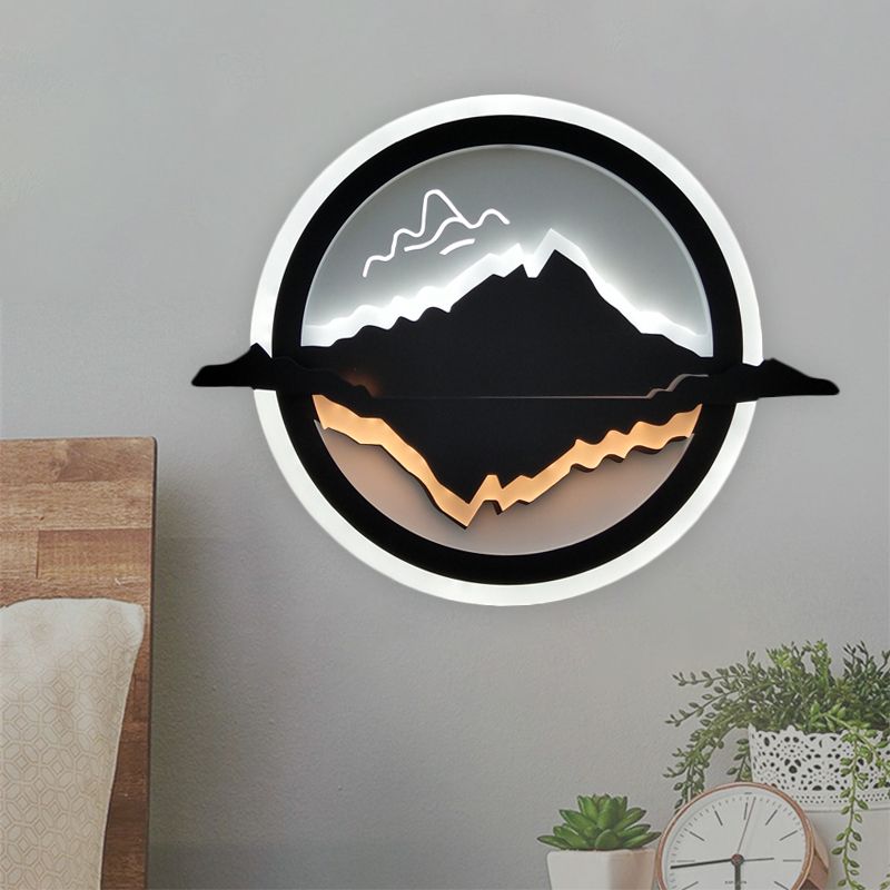 LAMPE MURAL RORDED BLACK SIMPLICITÉ SIMPLICATION LED ÉCLAINEMENT MUR MUR ACRYIQUE AVEC LU LU LUNE ET MOTEMENT ENTRE