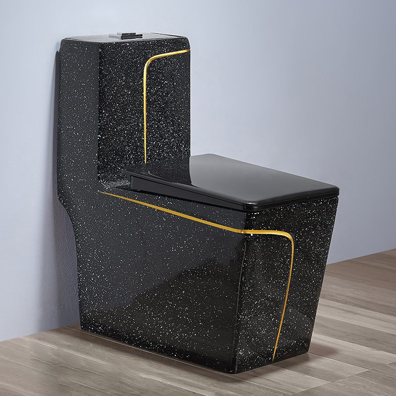 Floor Mount Flush Toilet Traditional One-Piece Toilet with Slow Close Seat