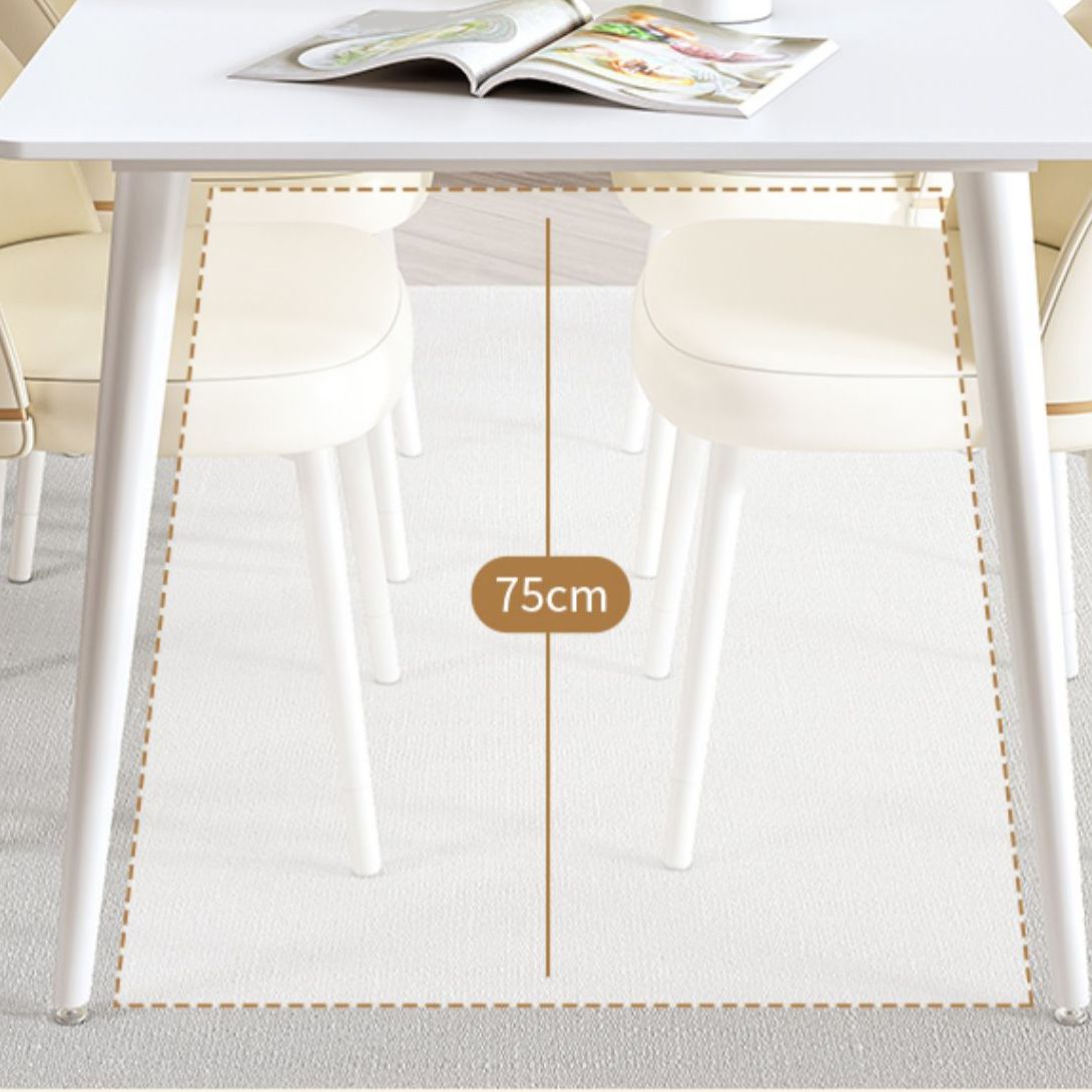 Modern Rectangle Stone Dining Table 1/5/7 Pieces Dining Set for Dining Room