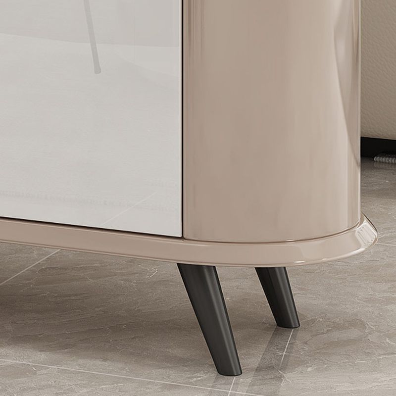 Contemporary Wooden Cabinet Solid Color Accent Cabinet with Drawer and Door