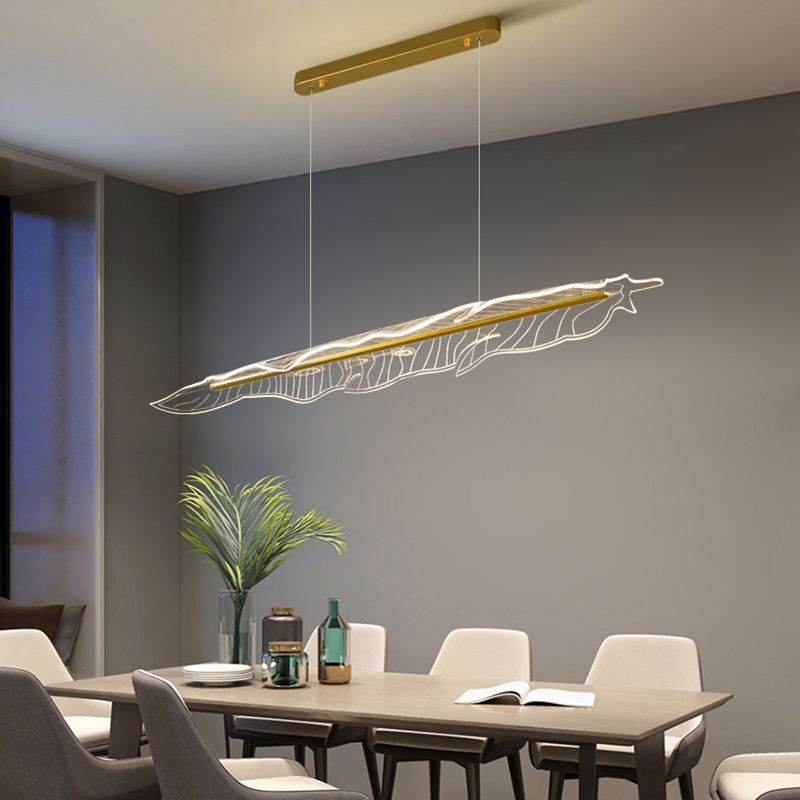 Nordic LED Island Lighting Fixture Creative Acrylic Pendant Light for Dining Room