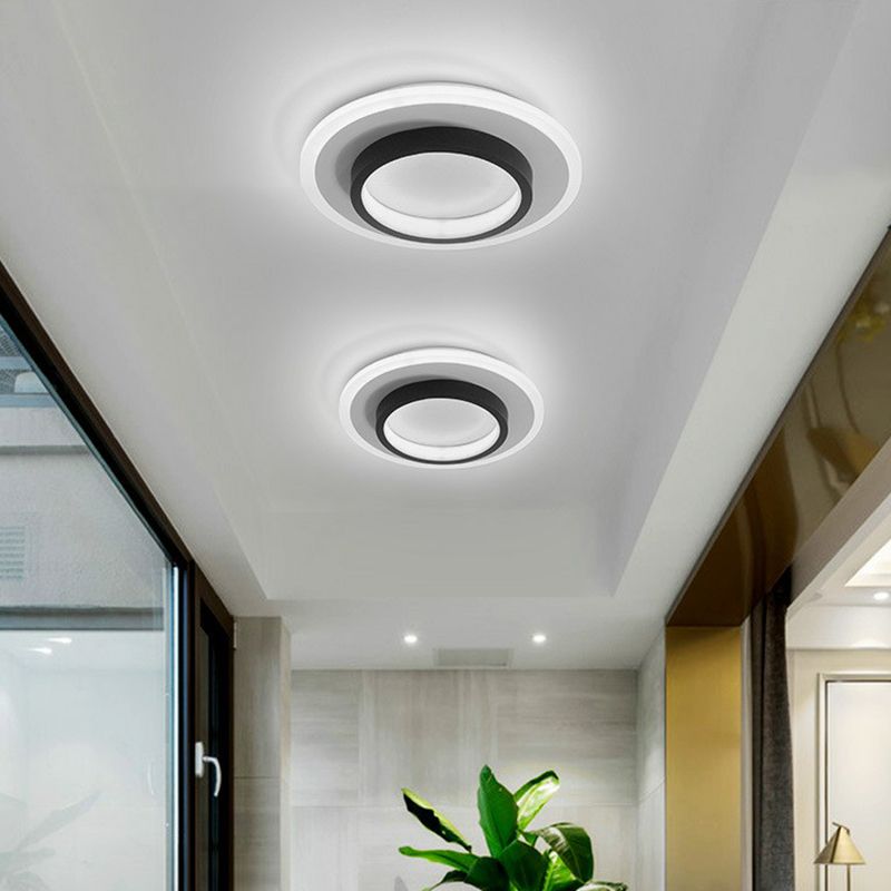 Nordic Style Geometrical Flush Light Acrylic Corridor LED Flush Ceiling Light Fixture