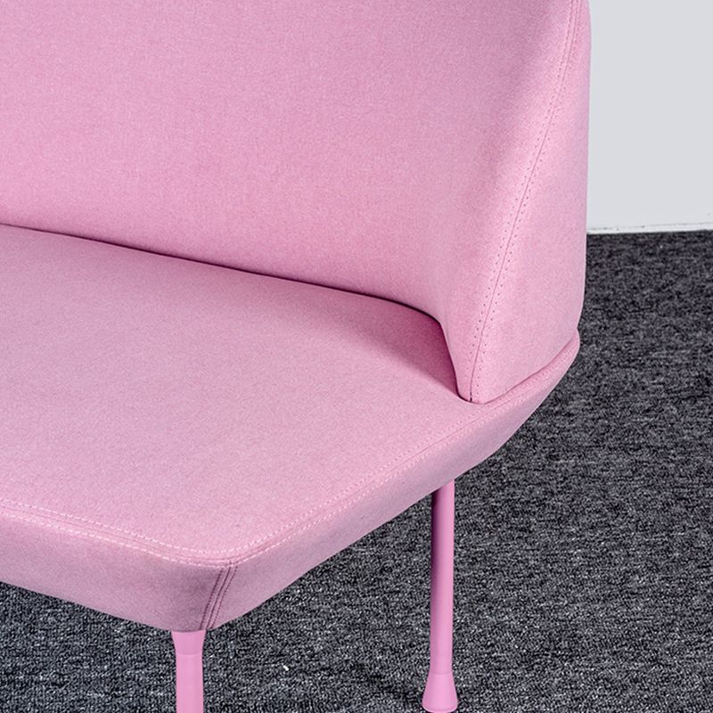 30.71" H Linen Armless Contemporary Sofa with Tight Back for Apartment