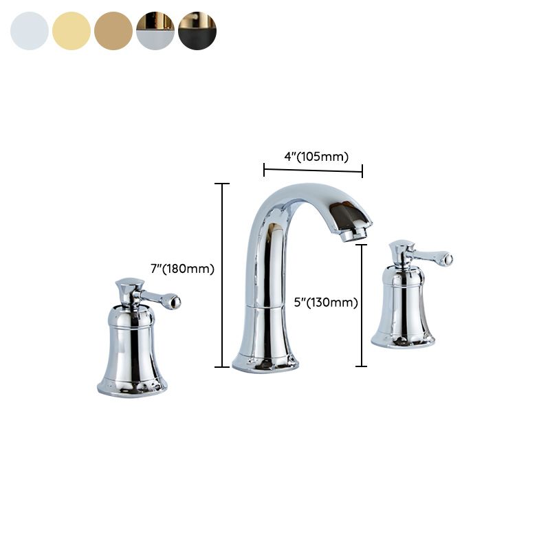 Modern Deck Mounted Lever Handle Bathroom Faucet with Handheld Shower Head