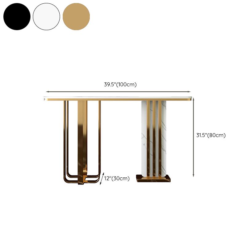 Contemporary Console Accent Table Antique Finish Sofa Console Table