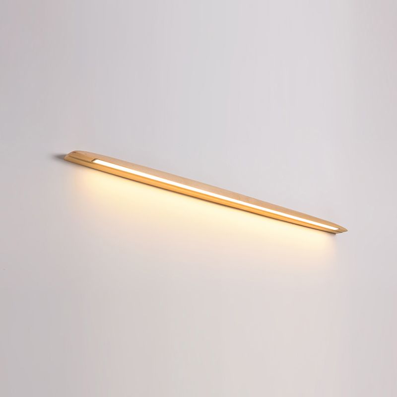 Modern Household Wall Light Creative Wall Sconce with Wooden Shade for Sitting Room