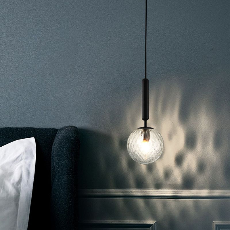 Spherical Hanging Lights Modern Style Glass Hanging Light Fixtures