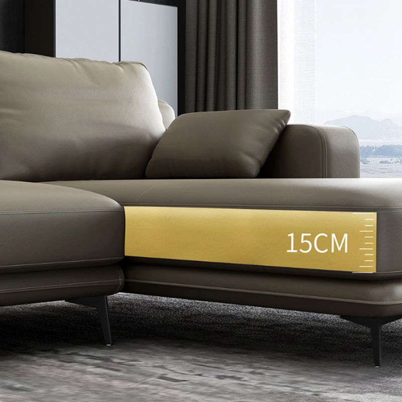 nordic Pillows Recessed Arm Living Room Seating Faux Leather Stationary