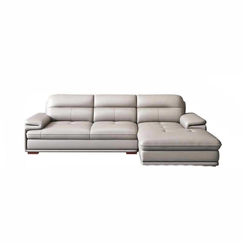 Contemporary Pillowed Back Cushions Sofa/Sectional with Pillow Top Arm