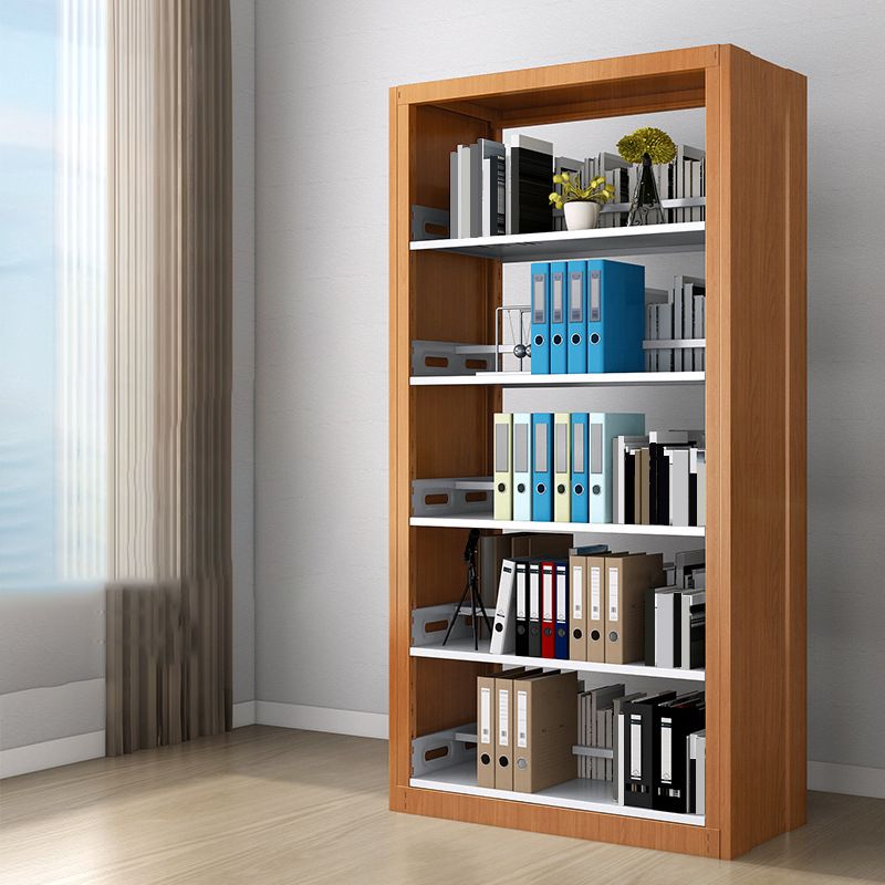 Standard Metal Bookshelf 5 Tiers Contemporary Bookcase for Home Office 78.7"H