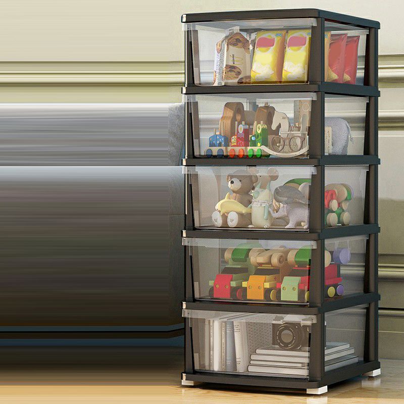 Contemporary Storage Cabinet with Legs 5-drawer Wardrobe Armoire