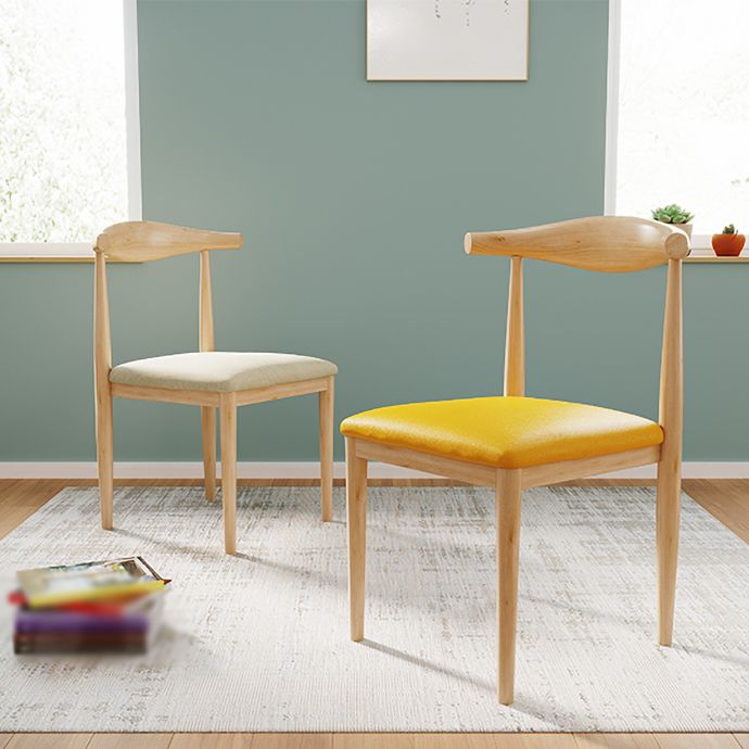 Chaise d'appoint scandinave à dossier ouvert, chaise de salle à manger rembourrée en métal pour la maison