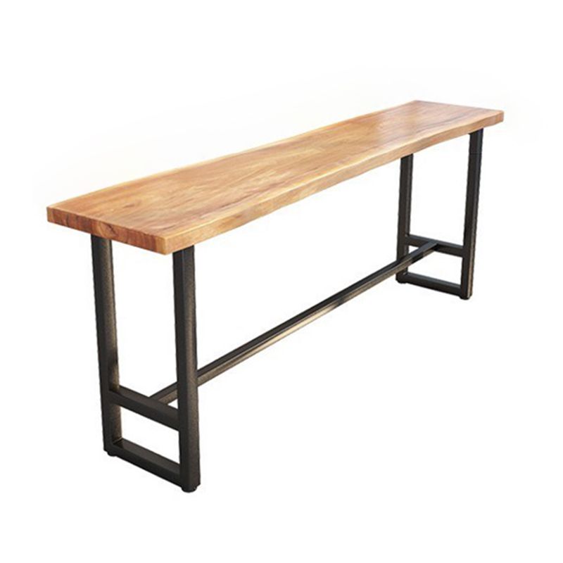 Modern 1/9 Pieces Bar Table Set Rectangle Wood Counter Table with High Stools