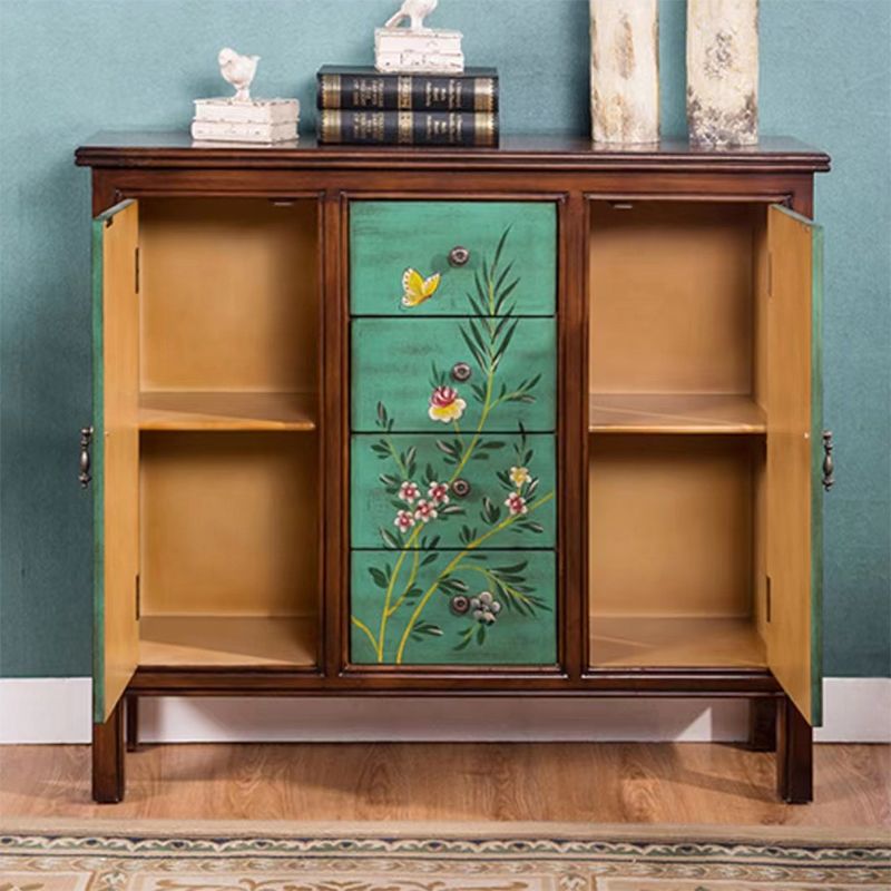 Traditional Storage Chest Manufactured Wood Storage Chest Dresser with 4 Drawers