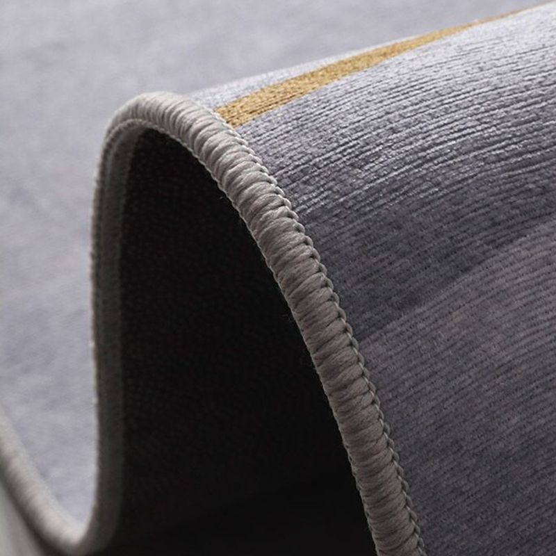 Gorgeous Polyester Rug Trendy Houndstooth Pattern Area Rug Non-Slip Backing Indoor Rug