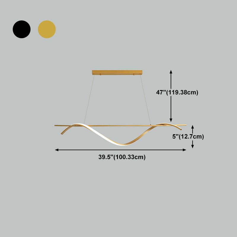 1-leichte Inselbeleuchtungskörper modern