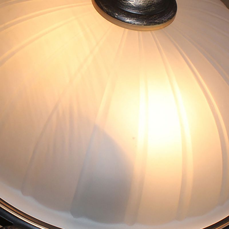 Tradizionale Flush Mount Massimale Light Bowl Massimale Flush Monte Light con vetro Shade