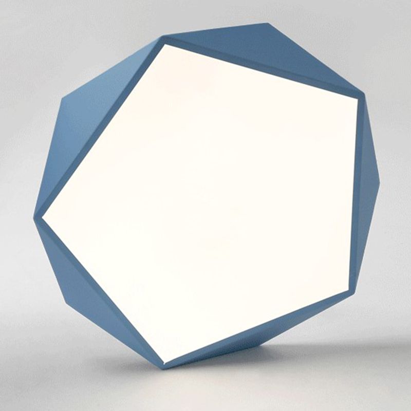 Acrylic Macaron LED Flush Mount Ceiling Light in Modern Singularity Wrought Iron Geometric Ceiling Fixture for Bedroom