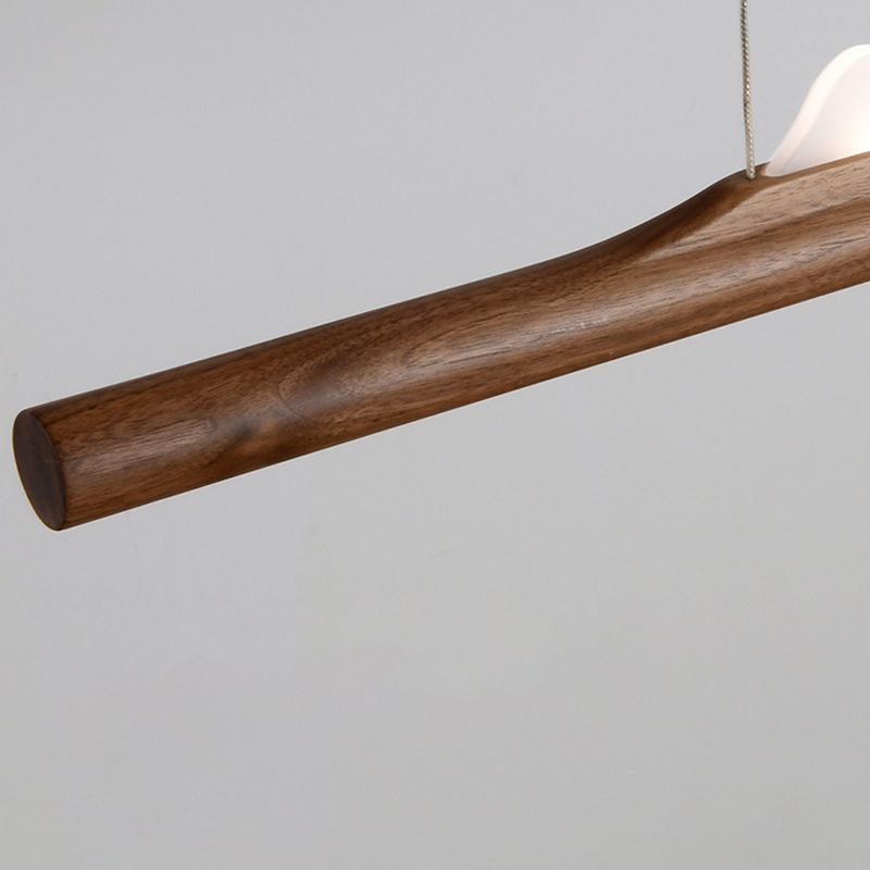 Idées d'éclairage à l'île LED moderne nordique lampe à lustre linéaire pour salle à manger