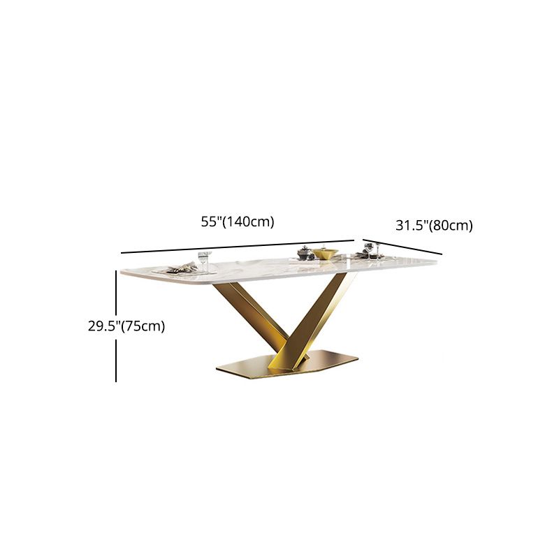 Nordic Glam 1/2/3/4/5/7 Pieces Dining Set Sintered Stone Dining Table Set for Kitchen