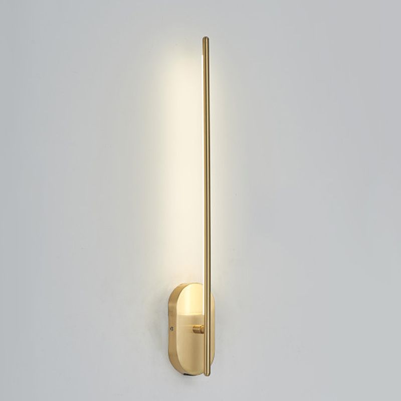 Nordic Style Copper Vanity Light Strip Shape Vanity Lamp for Shower Room