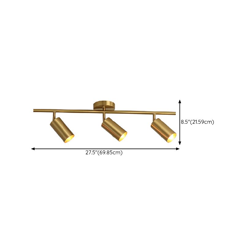 Contemporary Metal Ceiling Light Simple Flush Mount Light Fixture for Bedroom