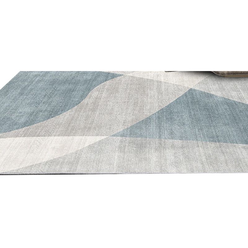 Adults Contemporary Area Carpet Stain Resistant Rectangle Rug Color Block Indoor Rug